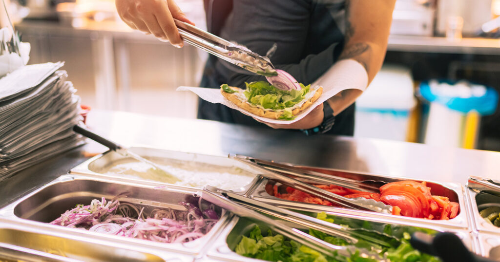 Personal de cocina para estadios